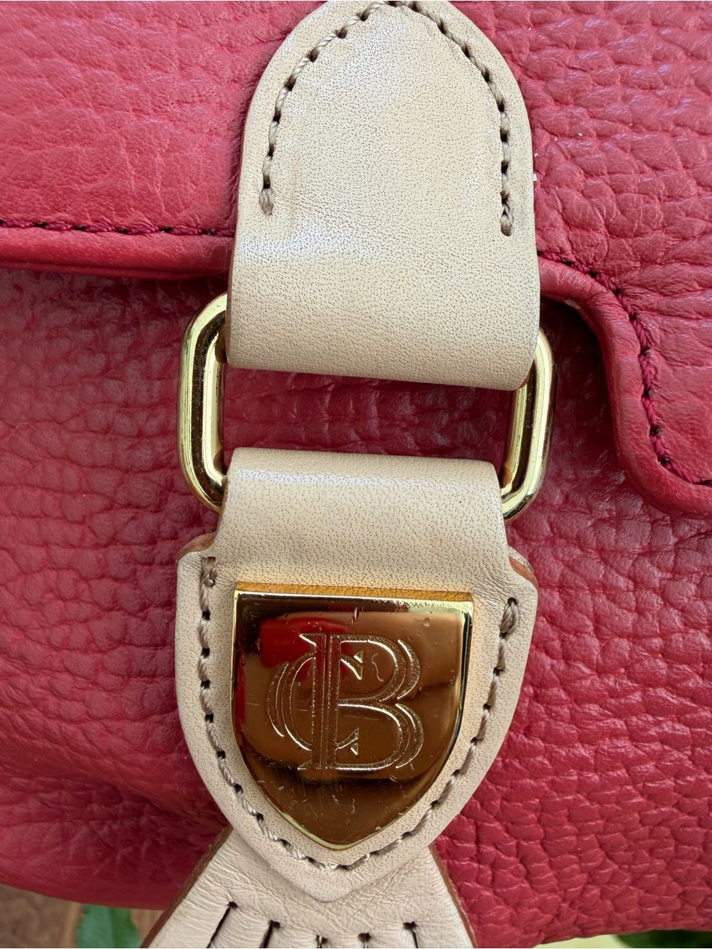 Blue Label Crestbridge/Burberry Red Bag - Picture 4 of 16